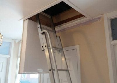 Luton Installation – New insulated hatch, 3 way aluminium ladder & handrail